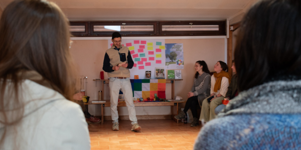 One of the participants presenting his experience. 